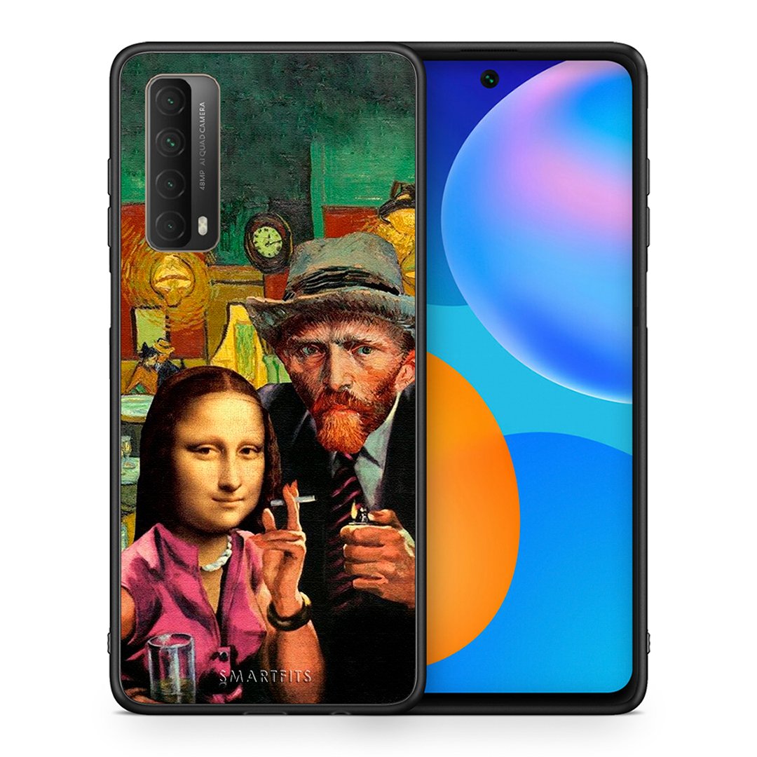 Θήκη Huawei P Smart 2021 Funny Art από τη Smartfits με σχέδιο στο πίσω μέρος και μαύρο περίβλημα | Huawei P Smart 2021 Funny Art case with colorful back and black bezels