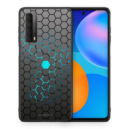 Θήκη Huawei P Smart 2021 Hexagonal Geometric από τη Smartfits με σχέδιο στο πίσω μέρος και μαύρο περίβλημα | Huawei P Smart 2021 Hexagonal Geometric case with colorful back and black bezels