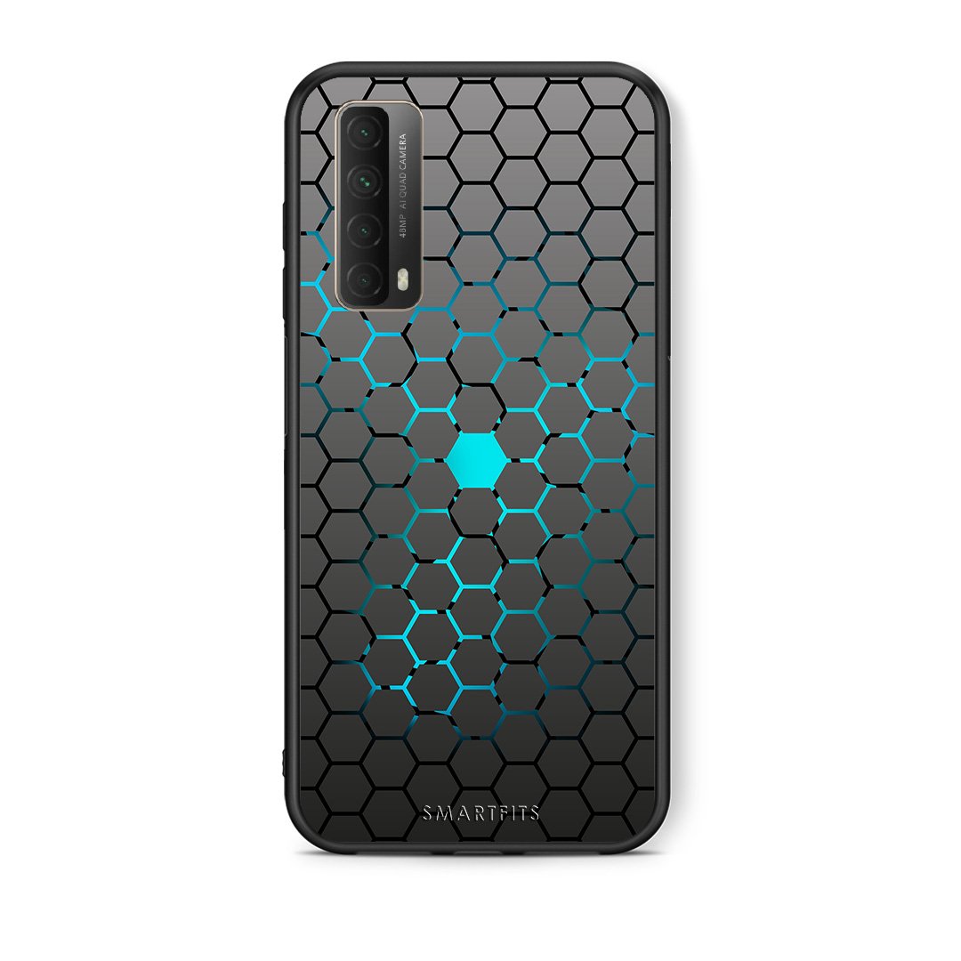 Θήκη Huawei P Smart 2021 Hexagonal Geometric από τη Smartfits με σχέδιο στο πίσω μέρος και μαύρο περίβλημα | Huawei P Smart 2021 Hexagonal Geometric case with colorful back and black bezels