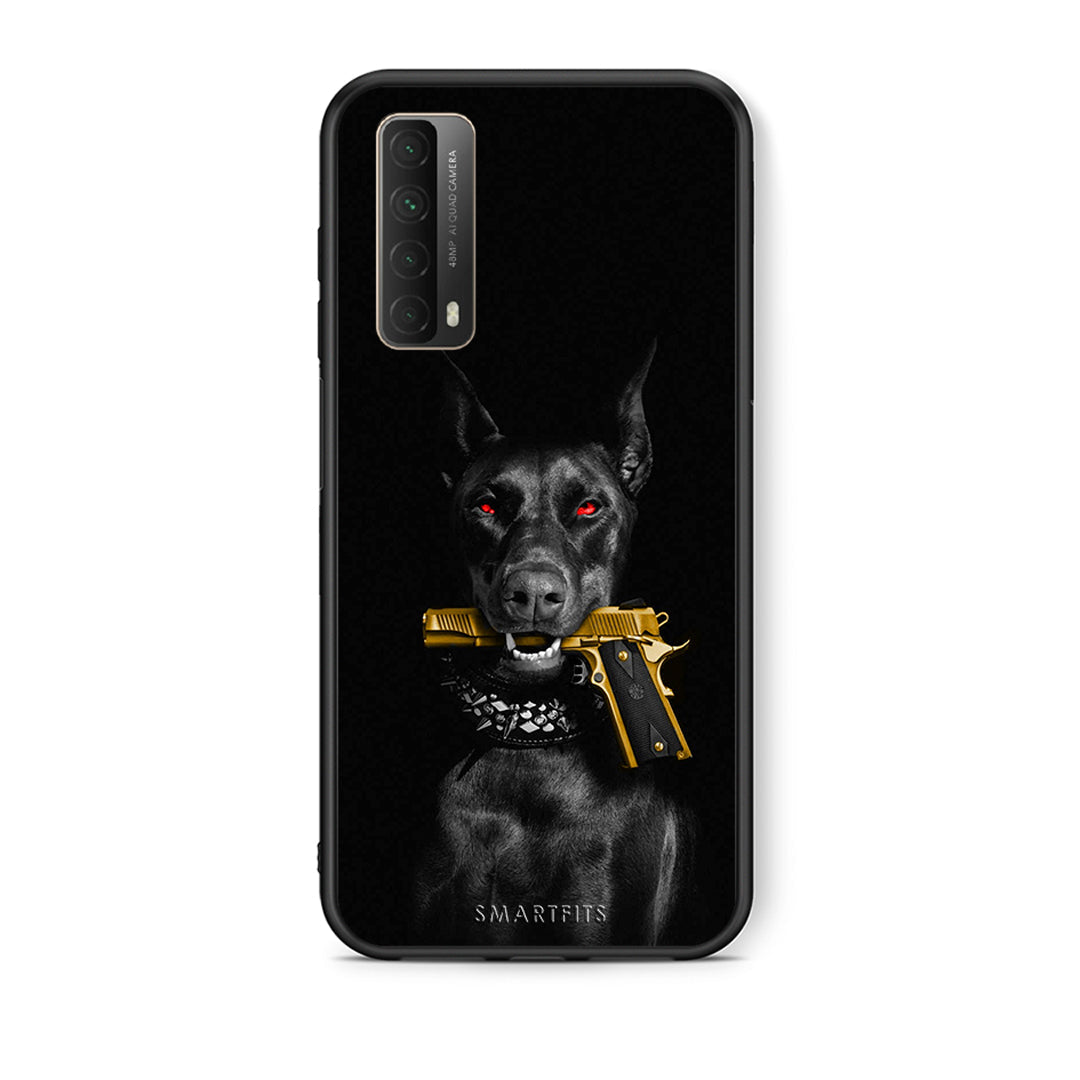 Θήκη Αγίου Βαλεντίνου Huawei P Smart 2021 Golden Gun από τη Smartfits με σχέδιο στο πίσω μέρος και μαύρο περίβλημα | Huawei P Smart 2021 Golden Gun case with colorful back and black bezels