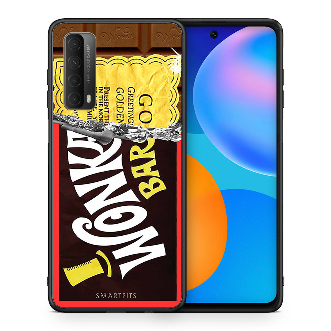 Θήκη Huawei P Smart 2021 Golden Ticket από τη Smartfits με σχέδιο στο πίσω μέρος και μαύρο περίβλημα | Huawei P Smart 2021 Golden Ticket case with colorful back and black bezels