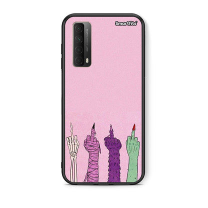 Θήκη Huawei P Smart 2021 Halloween Be A Lady από τη Smartfits με σχέδιο στο πίσω μέρος και μαύρο περίβλημα | Huawei P Smart 2021 Halloween Be A Lady case with colorful back and black bezels