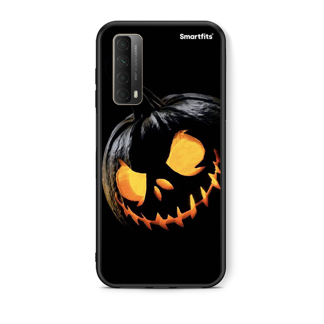 Θήκη Huawei P Smart 2021 Halloween Scary Pumpkin από τη Smartfits με σχέδιο στο πίσω μέρος και μαύρο περίβλημα | Huawei P Smart 2021 Halloween Scary Pumpkin case with colorful back and black bezels