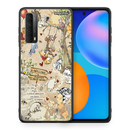 Θήκη Huawei P Smart 2021 Happy Friends από τη Smartfits με σχέδιο στο πίσω μέρος και μαύρο περίβλημα | Huawei P Smart 2021 Happy Friends case with colorful back and black bezels