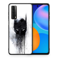 Thumbnail for Θήκη Huawei P Smart 2021 Paint Bat Hero από τη Smartfits με σχέδιο στο πίσω μέρος και μαύρο περίβλημα | Huawei P Smart 2021 Paint Bat Hero case with colorful back and black bezels