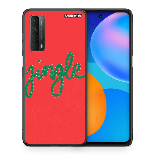 Θήκη Huawei P Smart 2021 Jingle Xmas από τη Smartfits με σχέδιο στο πίσω μέρος και μαύρο περίβλημα | Huawei P Smart 2021 Jingle Xmas case with colorful back and black bezels