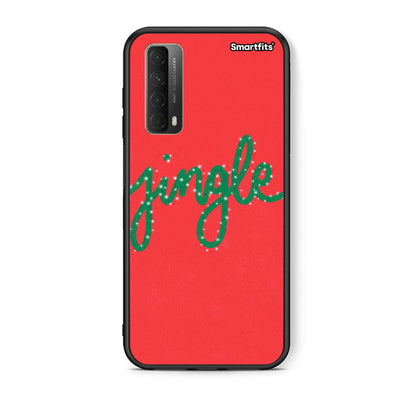 Θήκη Huawei P Smart 2021 Jingle Xmas από τη Smartfits με σχέδιο στο πίσω μέρος και μαύρο περίβλημα | Huawei P Smart 2021 Jingle Xmas case with colorful back and black bezels