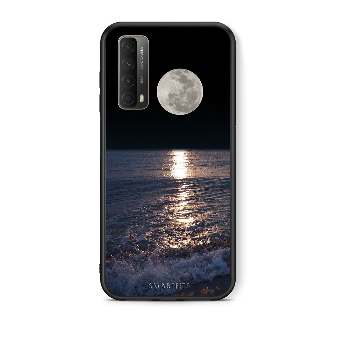 Θήκη Huawei P Smart 2021 Moon Landscape από τη Smartfits με σχέδιο στο πίσω μέρος και μαύρο περίβλημα | Huawei P Smart 2021 Moon Landscape case with colorful back and black bezels