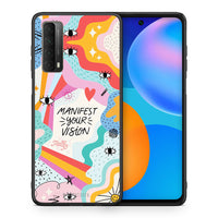 Thumbnail for Θήκη Huawei P Smart 2021 Manifest Your Vision από τη Smartfits με σχέδιο στο πίσω μέρος και μαύρο περίβλημα | Huawei P Smart 2021 Manifest Your Vision case with colorful back and black bezels