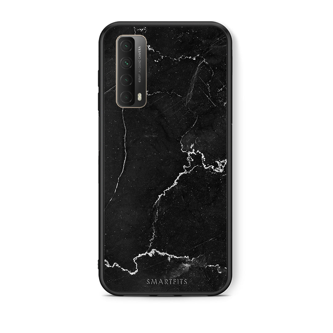 Θήκη Huawei P Smart 2021 Marble Black από τη Smartfits με σχέδιο στο πίσω μέρος και μαύρο περίβλημα | Huawei P Smart 2021 Marble Black case with colorful back and black bezels