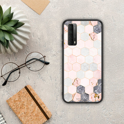Marble Hexagon Pink - Huawei P Smart 2021 θήκη