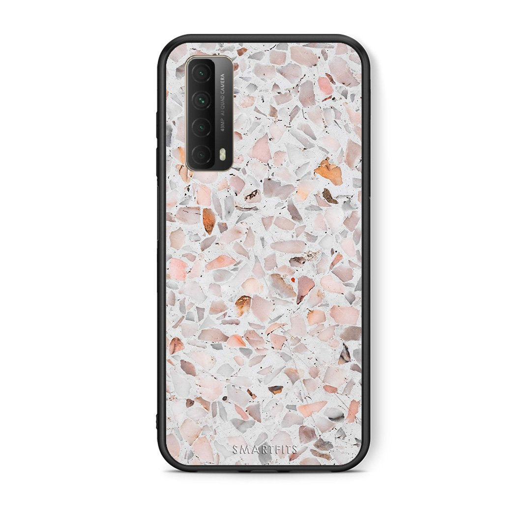 Θήκη Huawei P Smart 2021 Marble Terrazzo από τη Smartfits με σχέδιο στο πίσω μέρος και μαύρο περίβλημα | Huawei P Smart 2021 Marble Terrazzo case with colorful back and black bezels