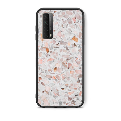 Θήκη Huawei P Smart 2021 Marble Terrazzo από τη Smartfits με σχέδιο στο πίσω μέρος και μαύρο περίβλημα | Huawei P Smart 2021 Marble Terrazzo case with colorful back and black bezels