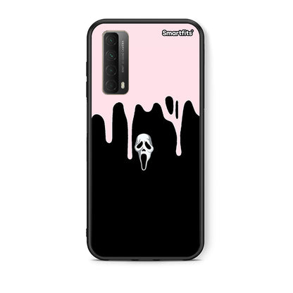 Θήκη Huawei P Smart 2021 Melting Halloween Mask από τη Smartfits με σχέδιο στο πίσω μέρος και μαύρο περίβλημα | Huawei P Smart 2021 Melting Halloween Mask case with colorful back and black bezels