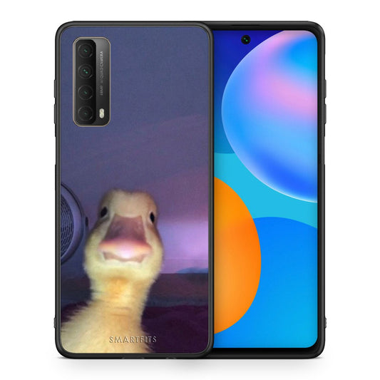 Θήκη Huawei P Smart 2021 Meme Duck από τη Smartfits με σχέδιο στο πίσω μέρος και μαύρο περίβλημα | Huawei P Smart 2021 Meme Duck case with colorful back and black bezels