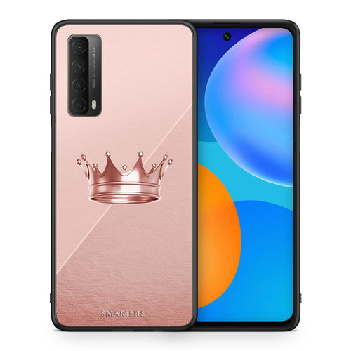Θήκη Huawei P Smart 2021 Crown Minimal από τη Smartfits με σχέδιο στο πίσω μέρος και μαύρο περίβλημα | Huawei P Smart 2021 Crown Minimal case with colorful back and black bezels