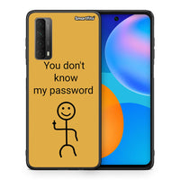 Thumbnail for Θήκη Huawei P Smart 2021 My Password από τη Smartfits με σχέδιο στο πίσω μέρος και μαύρο περίβλημα | Huawei P Smart 2021 My Password case with colorful back and black bezels