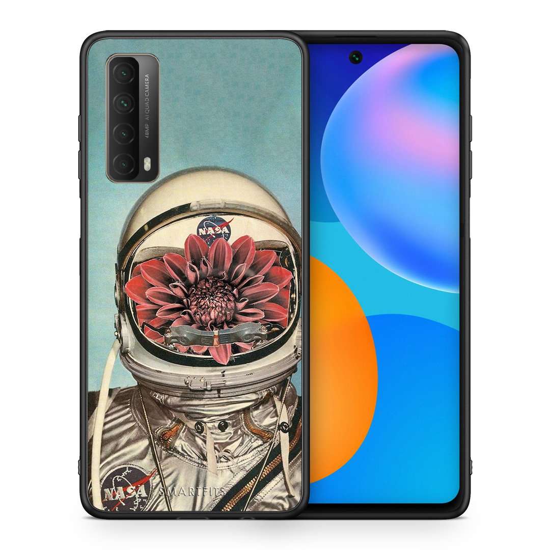Θήκη Huawei P Smart 2021 Nasa Bloom από τη Smartfits με σχέδιο στο πίσω μέρος και μαύρο περίβλημα | Huawei P Smart 2021 Nasa Bloom case with colorful back and black bezels