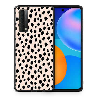 Θήκη Huawei P Smart 2021 New Polka Dots από τη Smartfits με σχέδιο στο πίσω μέρος και μαύρο περίβλημα | Huawei P Smart 2021 New Polka Dots case with colorful back and black bezels