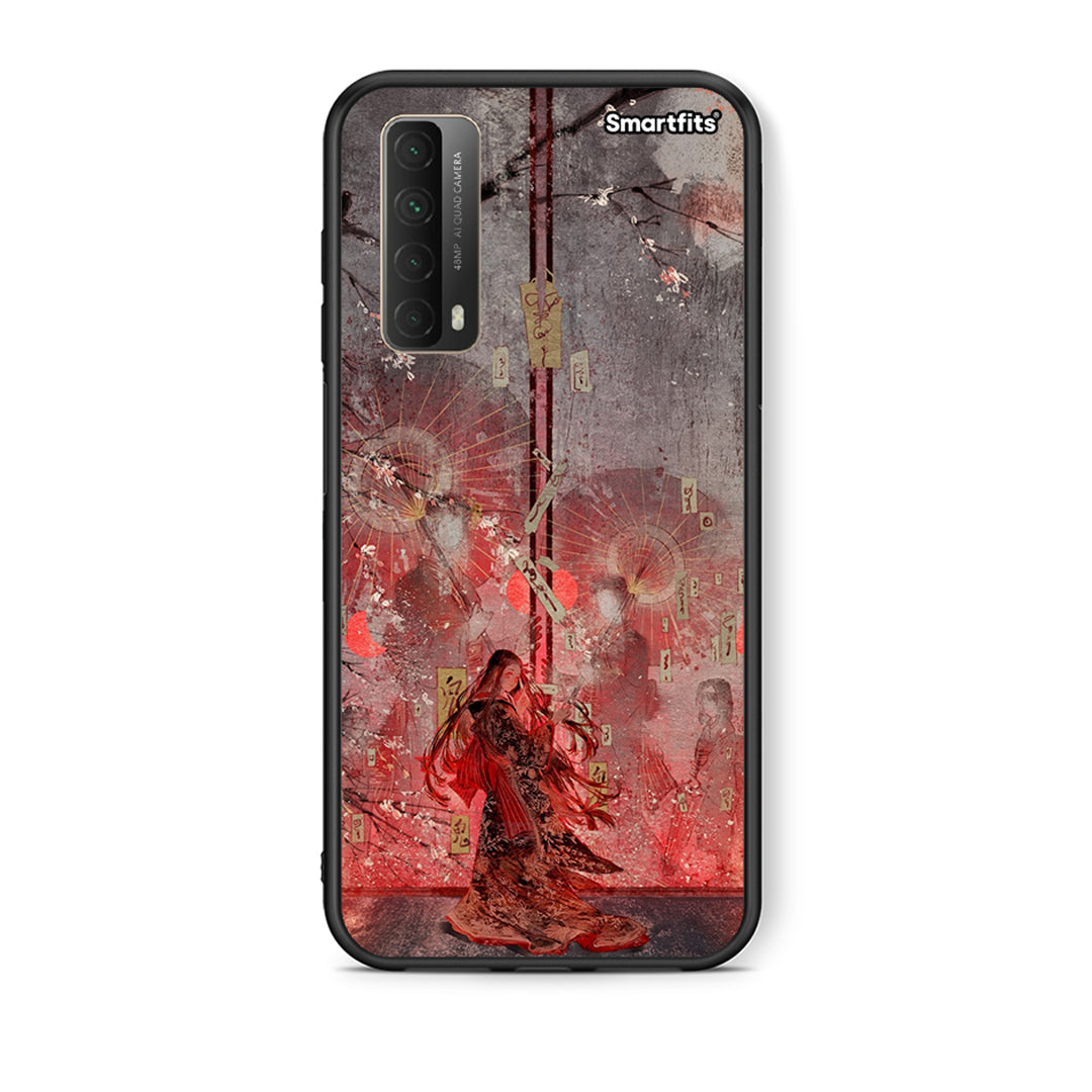 Θήκη Huawei P Smart 2021 Nezuko Kamado από τη Smartfits με σχέδιο στο πίσω μέρος και μαύρο περίβλημα | Huawei P Smart 2021 Nezuko Kamado case with colorful back and black bezels