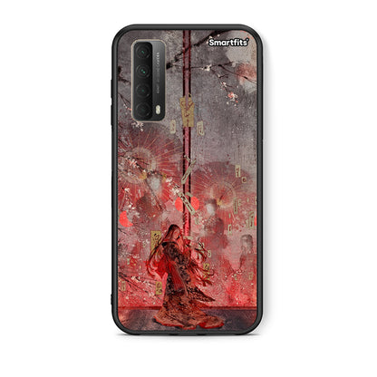 Θήκη Huawei P Smart 2021 Nezuko Kamado από τη Smartfits με σχέδιο στο πίσω μέρος και μαύρο περίβλημα | Huawei P Smart 2021 Nezuko Kamado case with colorful back and black bezels