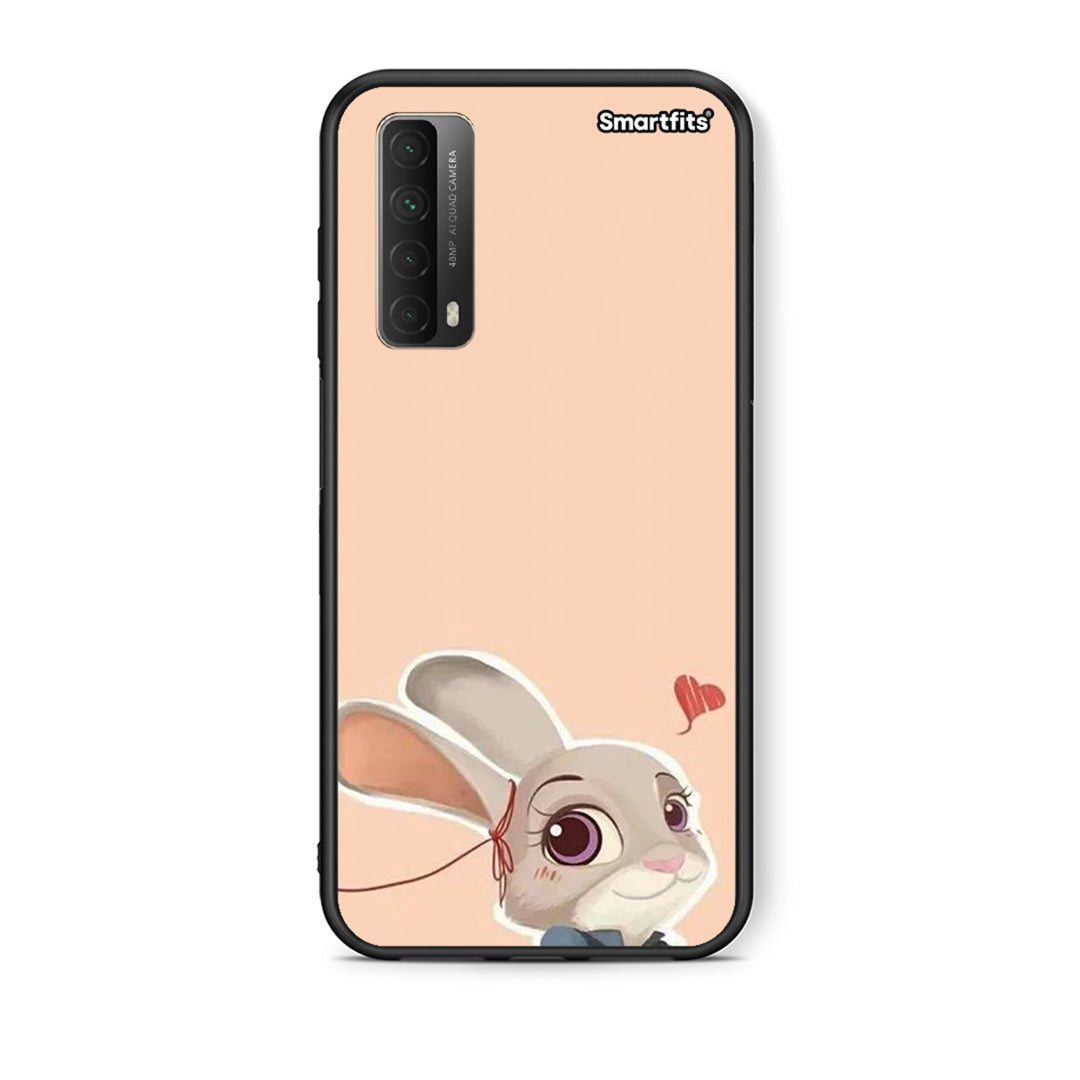 Θήκη Huawei P Smart 2021 Nick Wilde And Judy Hopps Love 2 από τη Smartfits με σχέδιο στο πίσω μέρος και μαύρο περίβλημα | Huawei P Smart 2021 Nick Wilde And Judy Hopps Love 2 case with colorful back and black bezels