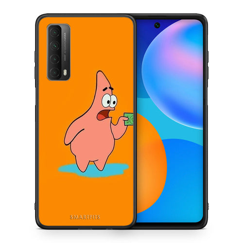 Θήκη Αγίου Βαλεντίνου Huawei P Smart 2021 No Money 1 από τη Smartfits με σχέδιο στο πίσω μέρος και μαύρο περίβλημα | Huawei P Smart 2021 No Money 1 case with colorful back and black bezels