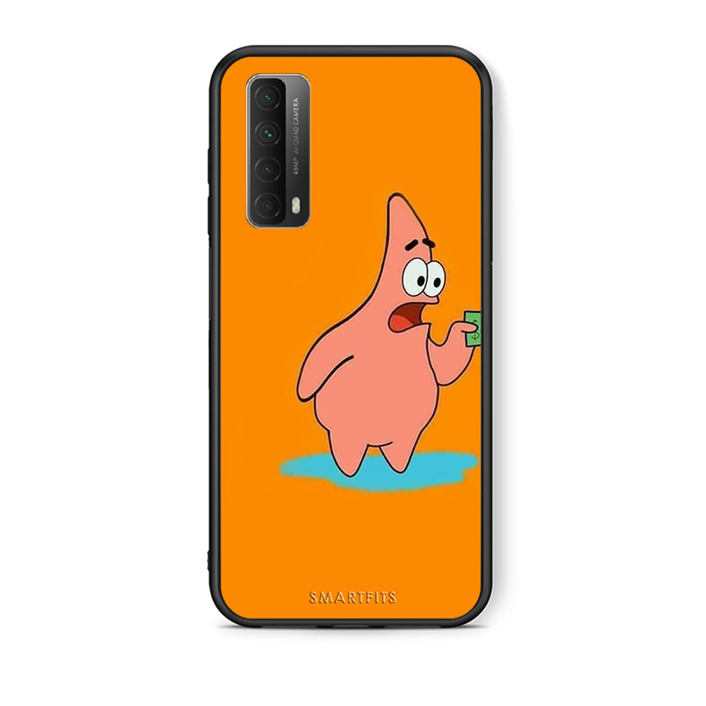 Θήκη Αγίου Βαλεντίνου Huawei P Smart 2021 No Money 1 από τη Smartfits με σχέδιο στο πίσω μέρος και μαύρο περίβλημα | Huawei P Smart 2021 No Money 1 case with colorful back and black bezels