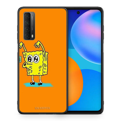 Θήκη Αγίου Βαλεντίνου Huawei P Smart 2021 No Money 2 από τη Smartfits με σχέδιο στο πίσω μέρος και μαύρο περίβλημα | Huawei P Smart 2021 No Money 2 case with colorful back and black bezels