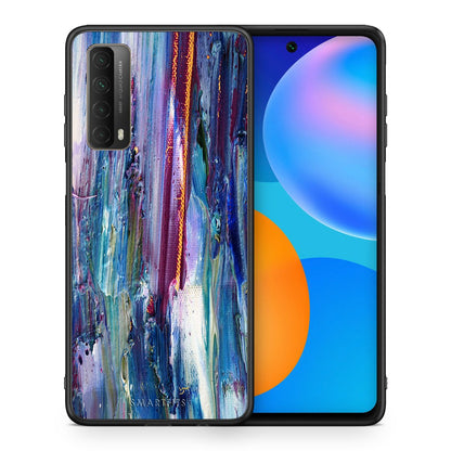 Θήκη Huawei P Smart 2021 Winter Paint από τη Smartfits με σχέδιο στο πίσω μέρος και μαύρο περίβλημα | Huawei P Smart 2021 Winter Paint case with colorful back and black bezels