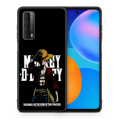 Θήκη Huawei P Smart 2021 Pirate King από τη Smartfits με σχέδιο στο πίσω μέρος και μαύρο περίβλημα | Huawei P Smart 2021 Pirate King case with colorful back and black bezels
