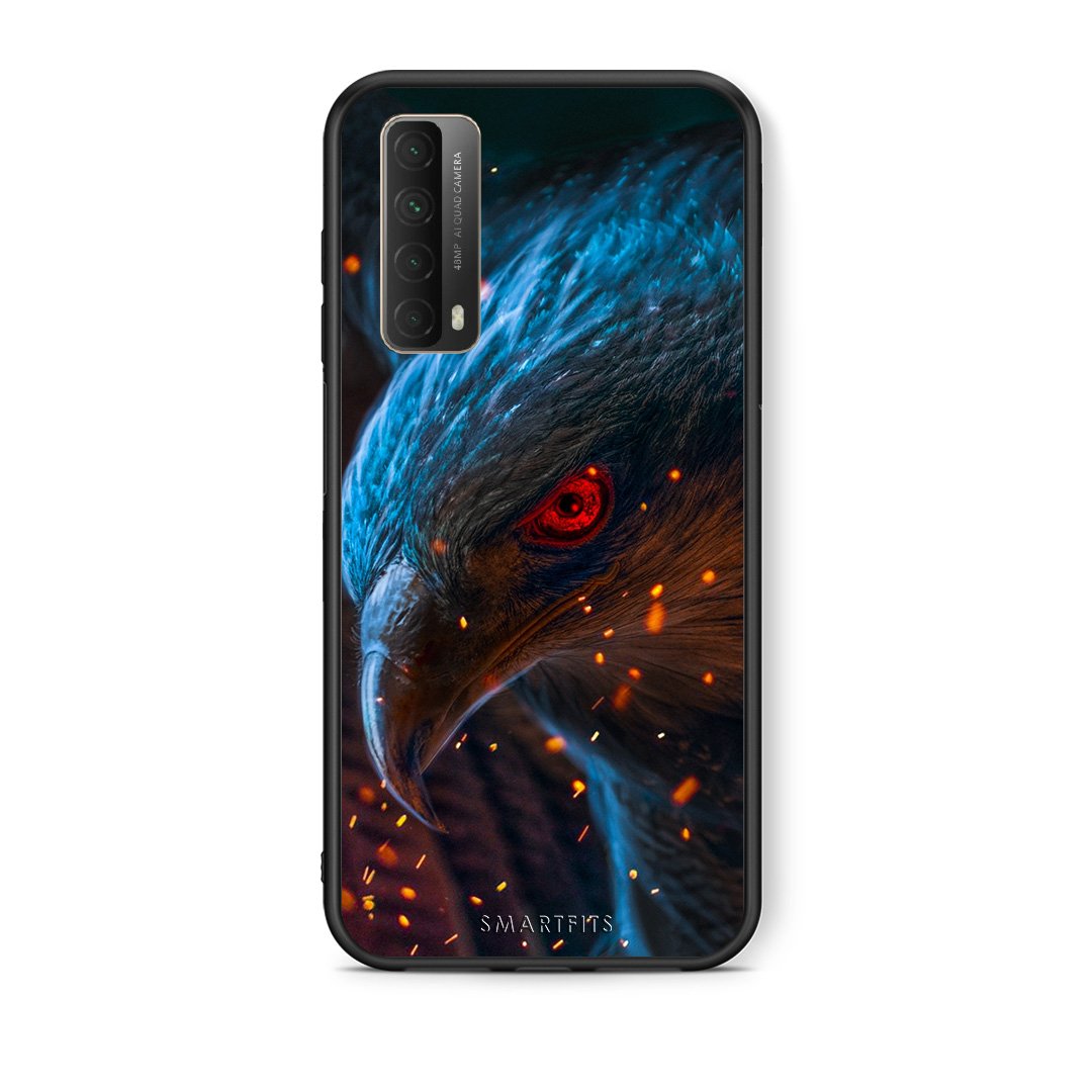 Θήκη Huawei P Smart 2021 Eagle PopArt από τη Smartfits με σχέδιο στο πίσω μέρος και μαύρο περίβλημα | Huawei P Smart 2021 Eagle PopArt case with colorful back and black bezels