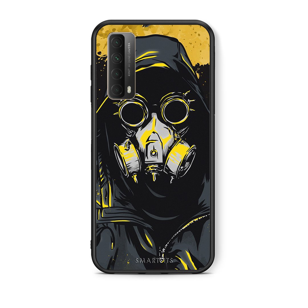 Θήκη Huawei P Smart 2021 Mask PopArt από τη Smartfits με σχέδιο στο πίσω μέρος και μαύρο περίβλημα | Huawei P Smart 2021 Mask PopArt case with colorful back and black bezels