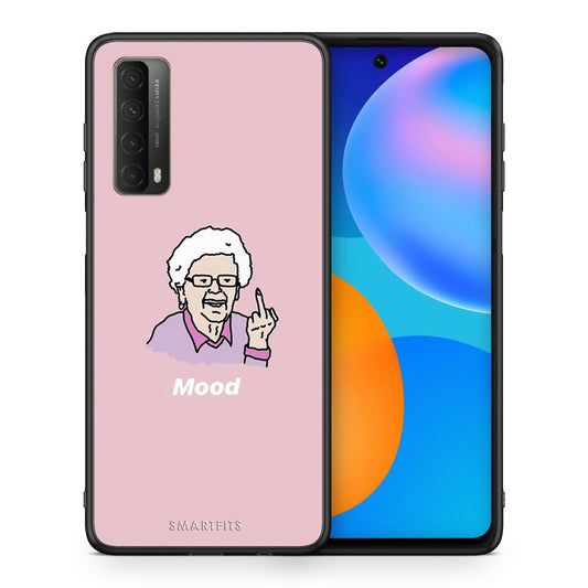 Θήκη Huawei P Smart 2021 Mood PopArt από τη Smartfits με σχέδιο στο πίσω μέρος και μαύρο περίβλημα | Huawei P Smart 2021 Mood PopArt case with colorful back and black bezels