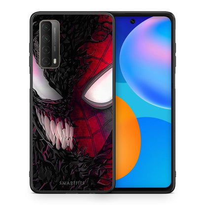 Θήκη Huawei P Smart 2021 SpiderVenom PopArt από τη Smartfits με σχέδιο στο πίσω μέρος και μαύρο περίβλημα | Huawei P Smart 2021 SpiderVenom PopArt case with colorful back and black bezels