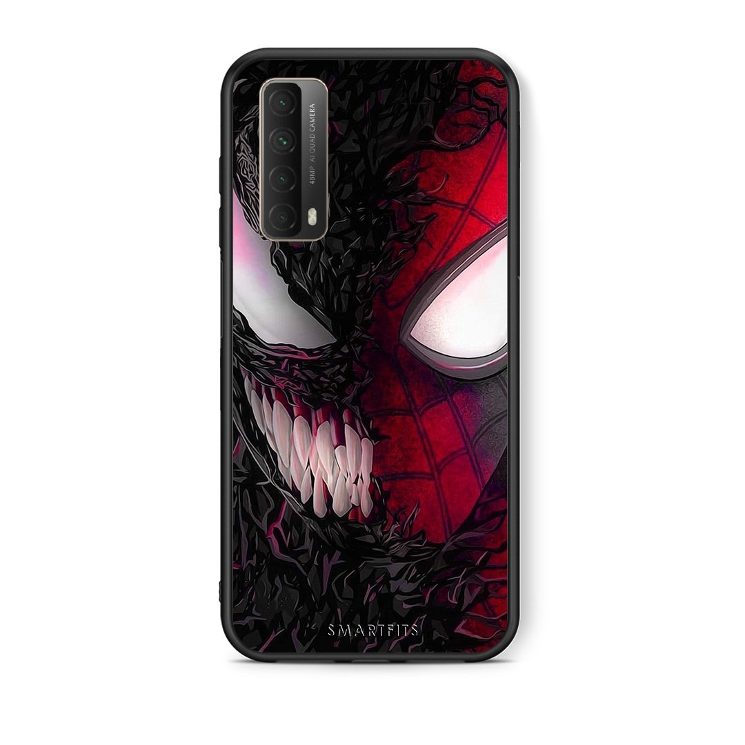 Θήκη Huawei P Smart 2021 SpiderVenom PopArt από τη Smartfits με σχέδιο στο πίσω μέρος και μαύρο περίβλημα | Huawei P Smart 2021 SpiderVenom PopArt case with colorful back and black bezels