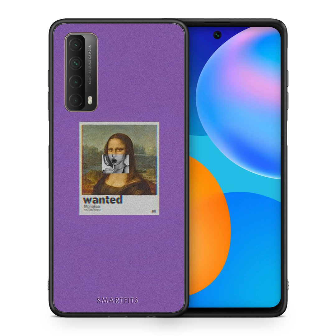 Θήκη Huawei P Smart 2021 Monalisa Popart από τη Smartfits με σχέδιο στο πίσω μέρος και μαύρο περίβλημα | Huawei P Smart 2021 Monalisa Popart case with colorful back and black bezels