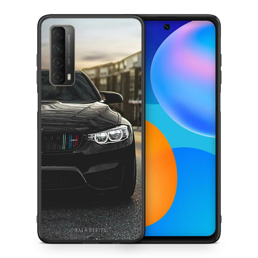 Θήκη Huawei P Smart 2021 M3 Racing από τη Smartfits με σχέδιο στο πίσω μέρος και μαύρο περίβλημα | Huawei P Smart 2021 M3 Racing case with colorful back and black bezels