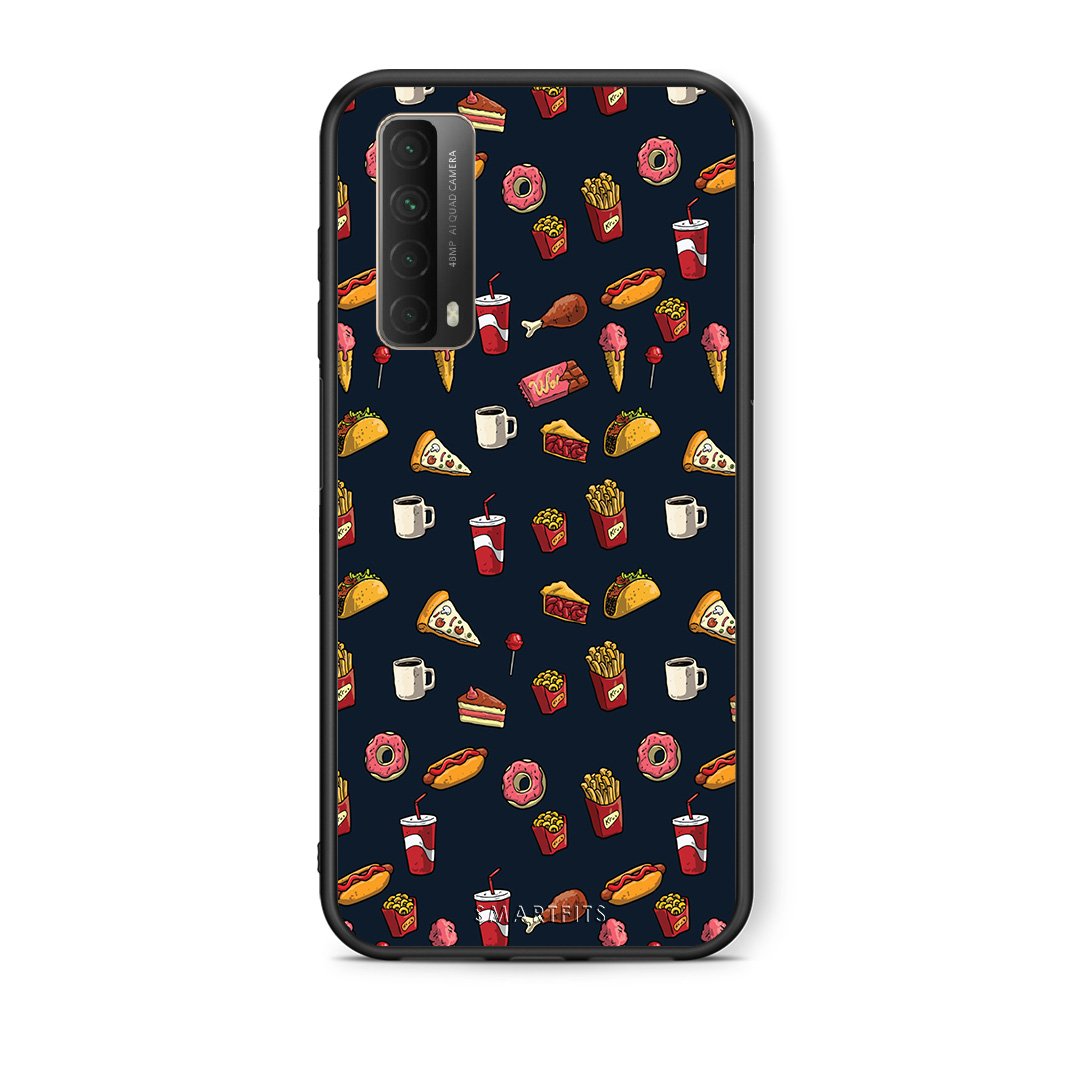 Θήκη Huawei P Smart 2021 Hungry Random από τη Smartfits με σχέδιο στο πίσω μέρος και μαύρο περίβλημα | Huawei P Smart 2021 Hungry Random case with colorful back and black bezels