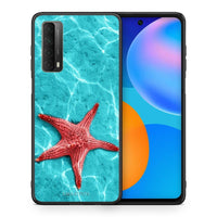 Thumbnail for Θήκη Huawei P Smart 2021 Red Starfish από τη Smartfits με σχέδιο στο πίσω μέρος και μαύρο περίβλημα | Huawei P Smart 2021 Red Starfish case with colorful back and black bezels
