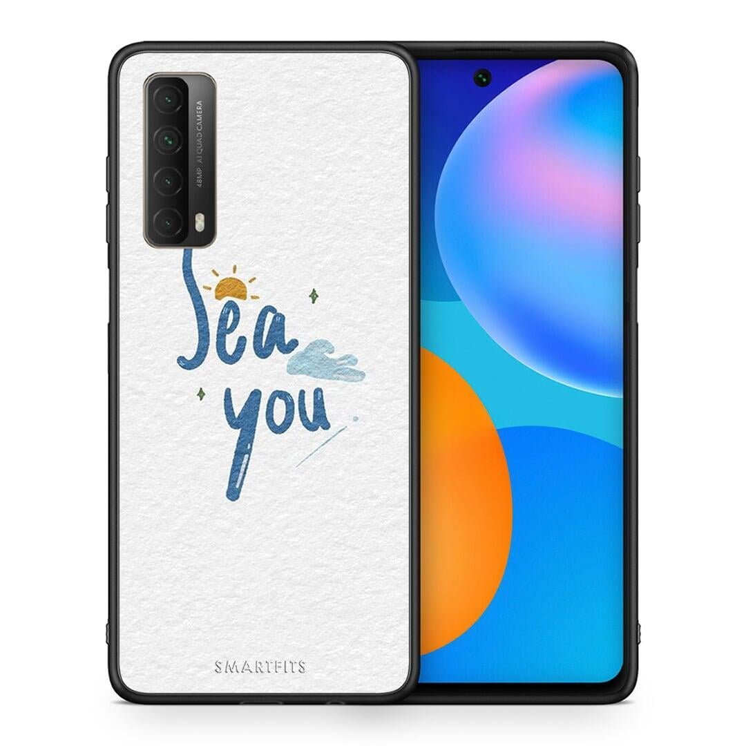 Θήκη Huawei P Smart 2021 Sea You από τη Smartfits με σχέδιο στο πίσω μέρος και μαύρο περίβλημα | Huawei P Smart 2021 Sea You case with colorful back and black bezels