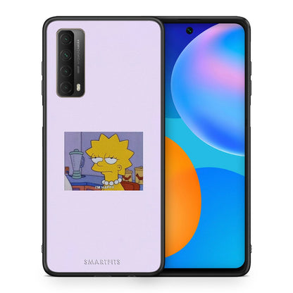 Θήκη Huawei P Smart 2021 So Happy από τη Smartfits με σχέδιο στο πίσω μέρος και μαύρο περίβλημα | Huawei P Smart 2021 So Happy case with colorful back and black bezels