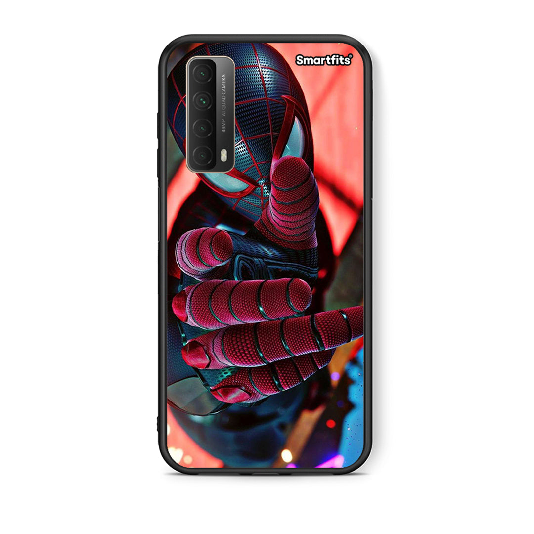 Θήκη Huawei P Smart 2021 Spider Hand από τη Smartfits με σχέδιο στο πίσω μέρος και μαύρο περίβλημα | Huawei P Smart 2021 Spider Hand case with colorful back and black bezels