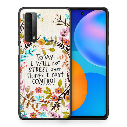 Θήκη Huawei P Smart 2021 Stress Over από τη Smartfits με σχέδιο στο πίσω μέρος και μαύρο περίβλημα | Huawei P Smart 2021 Stress Over case with colorful back and black bezels