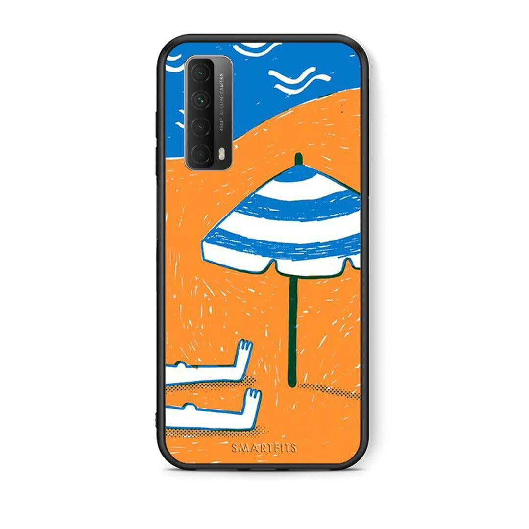 Θήκη Huawei P Smart 2021 Summering από τη Smartfits με σχέδιο στο πίσω μέρος και μαύρο περίβλημα | Huawei P Smart 2021 Summering case with colorful back and black bezels
