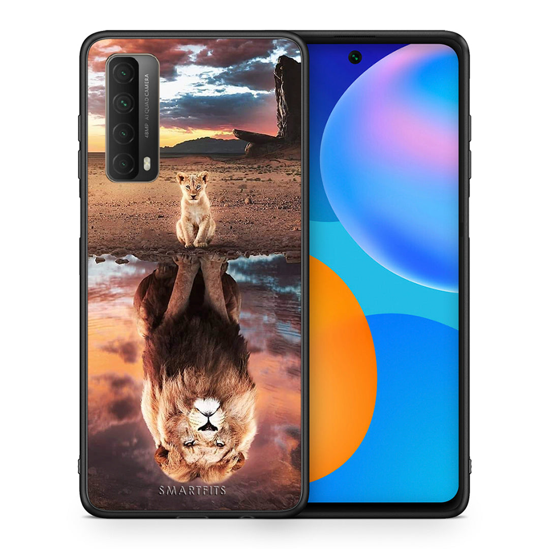 Θήκη Αγίου Βαλεντίνου Huawei P Smart 2021 Sunset Dreams από τη Smartfits με σχέδιο στο πίσω μέρος και μαύρο περίβλημα | Huawei P Smart 2021 Sunset Dreams case with colorful back and black bezels