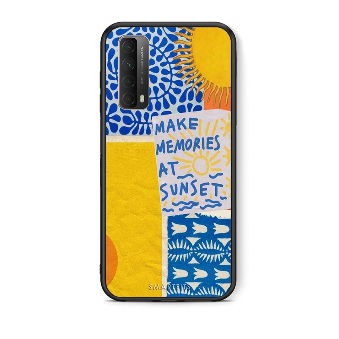 Θήκη Huawei P Smart 2021 Sunset Memories από τη Smartfits με σχέδιο στο πίσω μέρος και μαύρο περίβλημα | Huawei P Smart 2021 Sunset Memories case with colorful back and black bezels