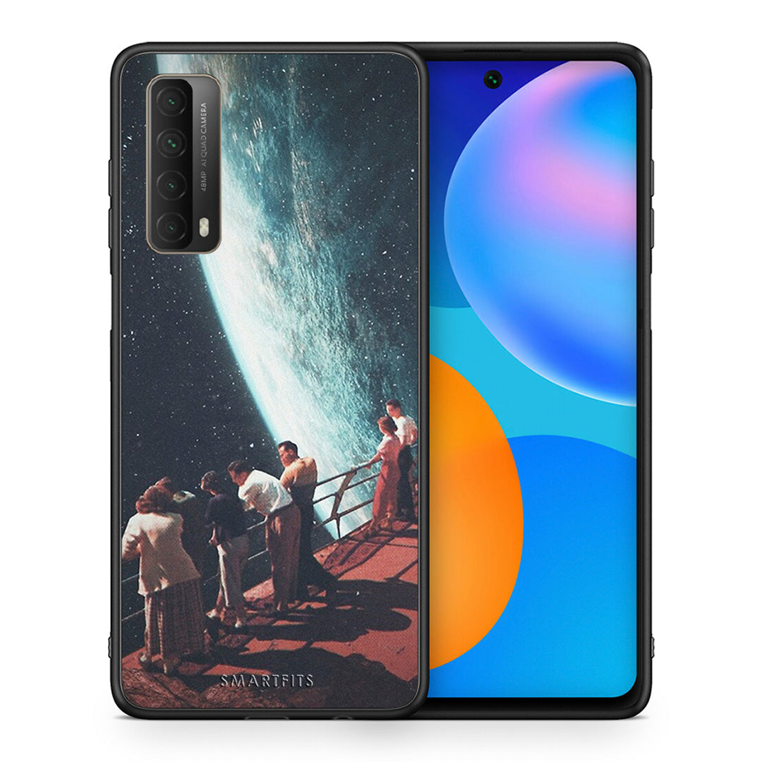 Θήκη Huawei P Smart 2021 Surreal View από τη Smartfits με σχέδιο στο πίσω μέρος και μαύρο περίβλημα | Huawei P Smart 2021 Surreal View case with colorful back and black bezels