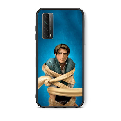 Θήκη Αγίου Βαλεντίνου Huawei P Smart 2021 Tangled 1 από τη Smartfits με σχέδιο στο πίσω μέρος και μαύρο περίβλημα | Huawei P Smart 2021 Tangled 1 case with colorful back and black bezels