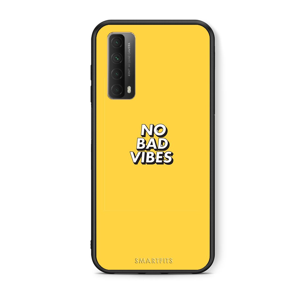 Θήκη Huawei P Smart 2021 Vibes Text από τη Smartfits με σχέδιο στο πίσω μέρος και μαύρο περίβλημα | Huawei P Smart 2021 Vibes Text case with colorful back and black bezels